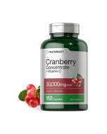 Bottle of cranberry concentrate capsules