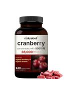 Organic cranberry pills with acerola cherry powder