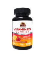 OKAY Gummies Vitamin D3 90 Count Orange Strawberry Flavor Bone Support bottle