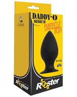 Rooster Daddy-O Medium Silicone Butt Plug Black