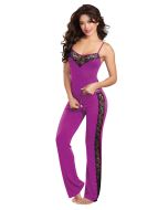Dreamgirl 9704 Soft Stretch Sleepwear Camisole Top Pants