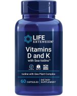 Life Extension Arterial Health Vitamins D and K Sea Iodine 60 Caps bottle