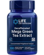 Life Extension 100 Veggie Caps Decaffeinated Mega Green Tea Extract front