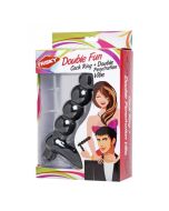 Frisky Double Fun Cock Ring With Double Penetration Vibe boxed