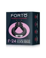 Black Textured Vibrating Cock Ring for Extra Stimulation Box