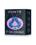 Blue Textured Vibrating Cock Ring for Extra Stimulation Box