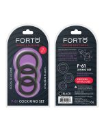 F 61 C-Ring Set Silicone OS Black 