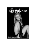 Sex & Mischief Black Faux Leather Flogger