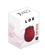 Loe The Rose Suction Stimulator Silicone Vibrator Red boxed