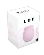 Loe The Rose Suction Stimulator Silicone Vibrator Light Pink box