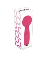 Petites Lil Exclaim Pink Silicone Pocket Wand Vibrator box