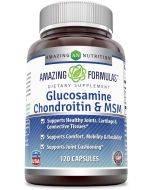 Glucosamine Chondroitin MSM 120 Caps Joint Support Amazing Formulas