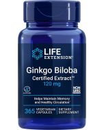 Life Extension Ginkgo Biloba Certified Extract front