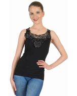 Lace Trim Seamless Tank Top GZ-3 WK Apparel Lingerie
