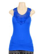 Women Seamless Solid Color Trim Tamk Top GH09 WK Apparel Lingerie
