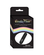 Gender Fluid Revel Power Rechargeable Bullet Vibrator Matte Black box