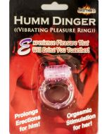 Humm Dinger Penis Vibrating Pleasure Ring With Clitoris Stimulator