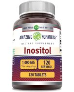 Inositol 1000mg 120 Tablets Cellular Detoxification Amazing Formulas