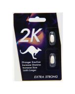 Kangaroo 2K White Extra Strong Man Enhancement 2 Pills Display