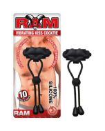RAM Silicone Vibrating Kiss Cocktie 5.25in Waterproof