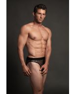 Luca Men's Star Open Back Brief Mid Rise Sheer