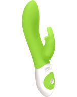 Classic Rabbit Vibrator Rechargeable Silicone Waterproof Lime
