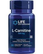 Life Extension L Carnitine 500mg 30 Vegetarian Caps front