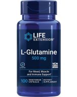 Life Extension L Glutamine 500mg Immune Support front
