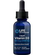 Life Extension Liquid Vitamin D3 50mcg 2000 IU 29.57ml Unflavored front