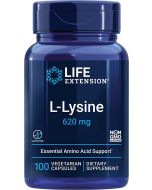 Life Extension L Lysine 620mg Nitrogen Balance front