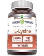 L Lysine 1000mg 180 Tablets Immune Support Supplement Amazing Formulas