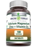 Calcium Magnesium Zinc Vitamin D3 300 Tablets