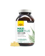Maxi-Hair Plus Biotin Supplement Bottle