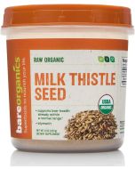 Milk Thistle Seed Powder 8 Oz Liver Health Support BareOrganics