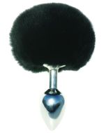 rabbit fur metal bunny butt plug