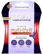Trojan Multi Thrill 3 in 1 Vibrating Bullet Enhancer