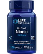 Life Extension Metabolism Health No Flush Niacin 640mg 100 Caps bottle