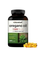 Front view of NatureBell Oregano Black Seed Softgels bottle