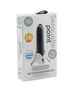 Sensuelle Point Rechargeable Bullet Vibrator 20 Function Black boxed