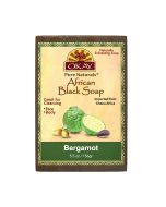 OKAY African Black Soap with Bergamot - Front View