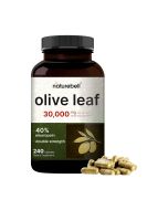 Bottle of olive leaf extract 30,000mg capsules