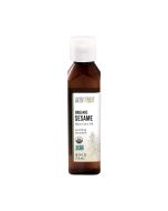 Bottle of organic sesame skin care oil