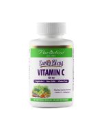 Bottle of organic vitamin C capsules