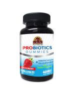 OKAY Gummies Probiotics 44 Count Strawberry Flavor Digestive Support bottle