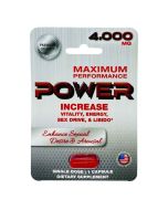 Power 4000 Mg Dietary Male Sexual Supplement Red Capsule