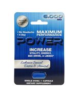 Power 6000mg Maximum Performance Male Enhancement Blue Pill