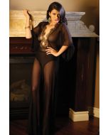 Liz Metallic Lace Caftan Gown Premiere FL1623