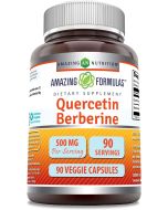 Quercetin Berberine 500mg 90 Caps Immune Support Amazing Formulas