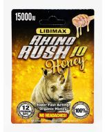 Rhino Rush 10 Honey Sachet 15000iu Male Enhancement
