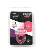 Ribbidy Rabbit Vibration Tickling Ears Pink Cock Ring box